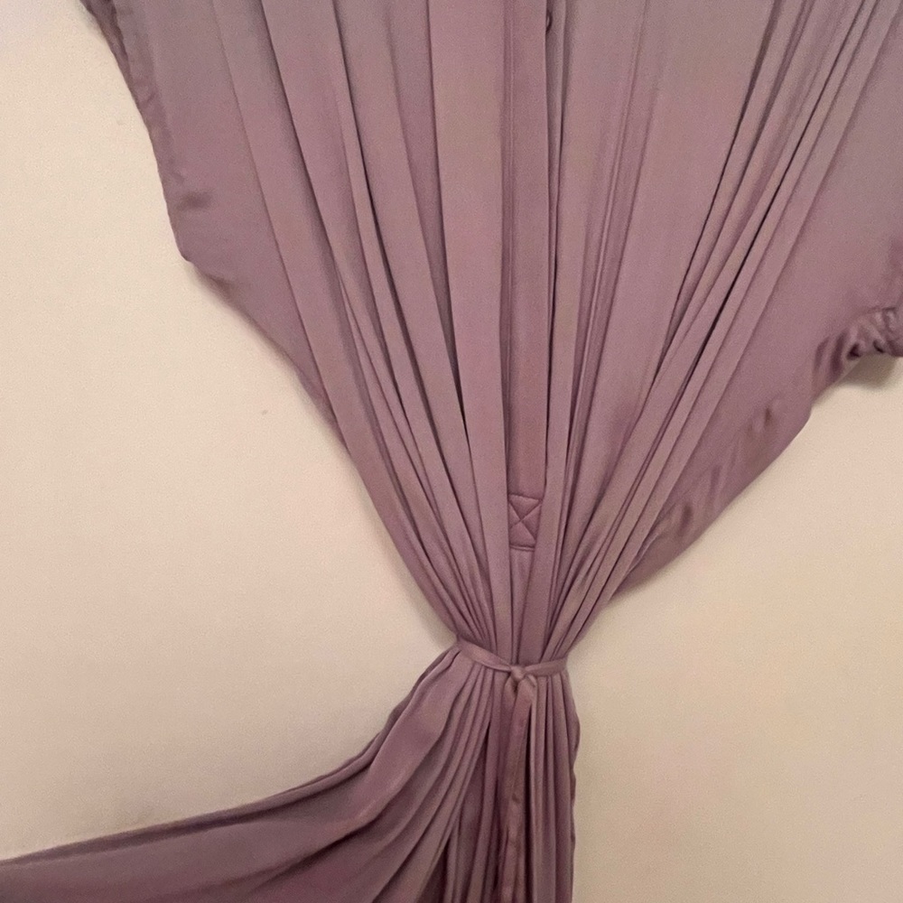 BNWT Lilac Belted Button Up Dress/Tunic, Size M